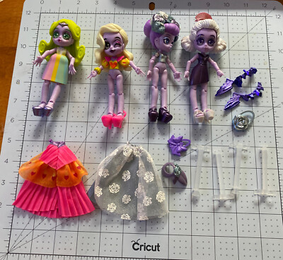 Lot of 4 Capsule Chix Dolls Parts Clothes Sho...