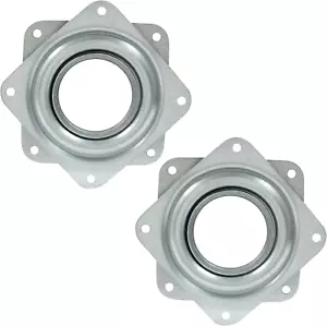 2Pcs 3" Square Lazy Susan Turntable Heavy Duty Lazy Susan Hardware, Steel Ball - Picture 1 of 12