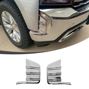 Front Fog Light Cover Trim Accessories For Chevy Silverado 1500 2019-2022 Chrome - Picture 1 of 10
