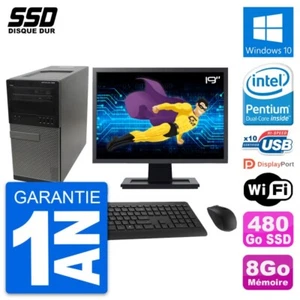 PC tour DELL OptiPlex 990 Bildschirm 19 " G630 RAM 8Go SSD 480Go Windows 10 Wifi - Bild 1 von 7