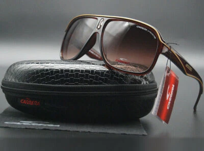 Men's Sunglasses Fashion Carrera Ruthenium Pilot Gradient Lens Eye Glasses+Box - image 1 of 4