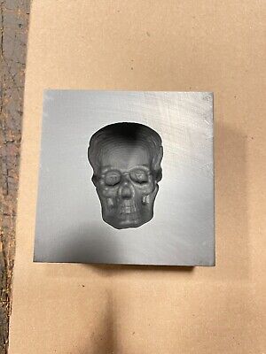 LIMITED TIME SIZE - Graphite Glass/Lampwork Skull Push Mold - FREE Domestic Ship • 70$