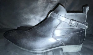 HERREN GRÖSSE 7,5 EUR 41 SCHWARZ FORMELLE STIEFEL LANG NIE GETRAGEN - Bild 1 von 6