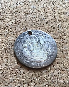 Sterling Antique Netherlands Zeeland 6 Stuivers Coin - Picture 1 of 4