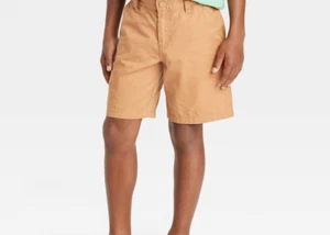 Boys' Flat Front 'at the Knee' Woven Shorts - Cat & Jack™ - Picture 1 of 5