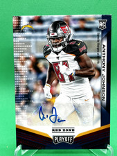 2019 Playoff Rookies Autographs Red Zone #295 Anthony Johnson