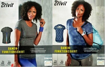 Crivit® Damen Funktionsshirt Sport T-Shirt Shirt Training Workout Laufen