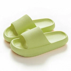 Pillow Slides Anti-Slip Sandals Ultra Soft Cloud Home Hole Light Green US 7-8 - Picture 1 of 1