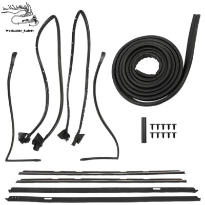 Door & Window Seal Weatherstripping Kit Compatible For Monte Carlo SS 1981-1989 - Image 1 of 4
