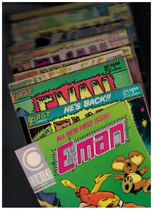 E-MAN KOMPLETT GELAUFEN (FEHLT #12) (1983), E-MAN #1 COMICO COMICS (1989), 25 BÜCHER - Bild 1 von 20
