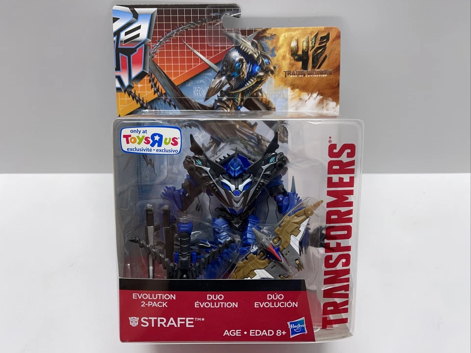 Transformers 4 Age of Extinction Strafe Evolution 2-pack 2013 MOC Tru