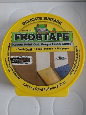 FrogTape 1.41 in. W x 60 yd. L Yellow Low Strength Painter's Tape 1 pk