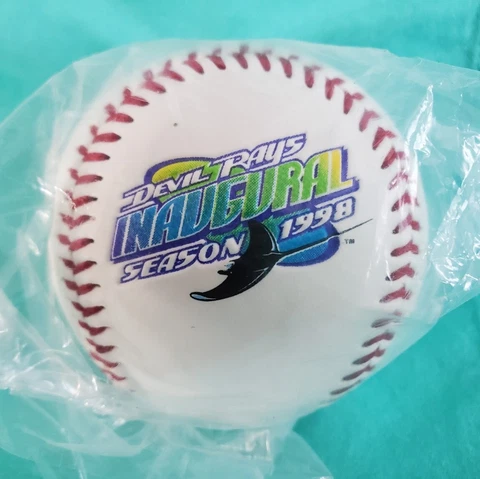 1998 Tampa Bay St Petersburg Devil Rays Inaugural Season Baseball Ball Cover
