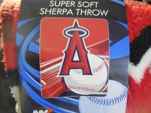 MLB LOS ANGELS ANGLES SHERPA Blanket 50" x 60" - Picture 1 of 2
