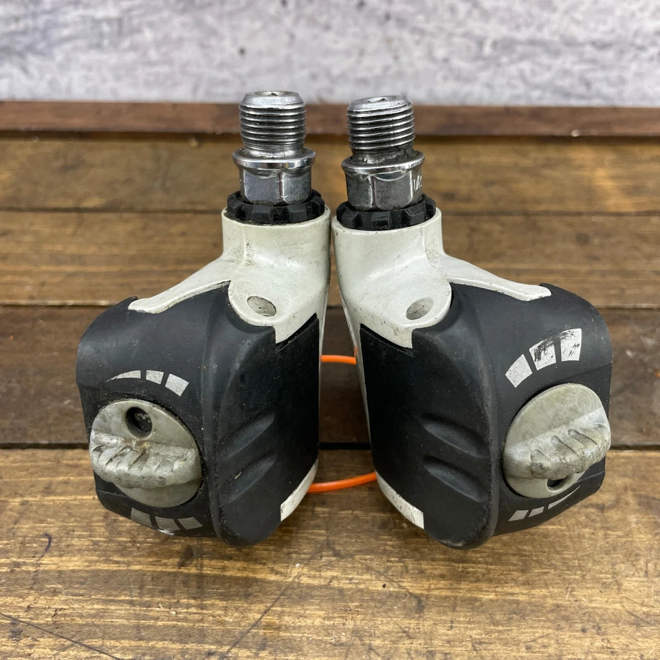 Pedales Campagnolo de colección grabación sin clip PD-22REQR ajuste Eroica escritura blanca Foto 1 de 4