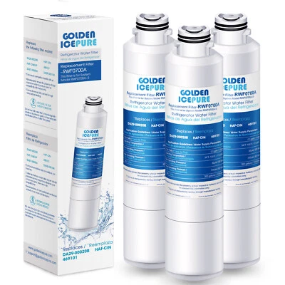 Fit For Samsung DA29-00020B DA29-00020A HAF-CIN RF263TEAESP Water Filter 3 Pack - Image 1 of 4