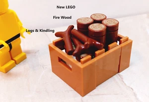 New LEGO Fire Wood Box Kindling Sticks Fire Starter Camping Gear Logs Fireplace - Picture 1 of 1