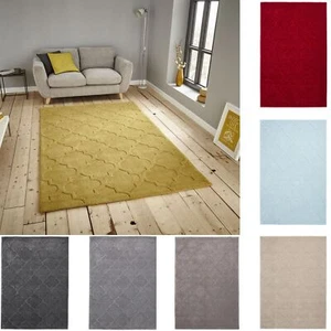 Modern Hong Kong 8583 Soft Acrylic Hand Tufted Trellis Design Rug - Picture 1 of 8