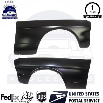 New Front Fender Left & Right Side Steel Primed For 1964-1966 Ford Mustang Foto 1 de 4