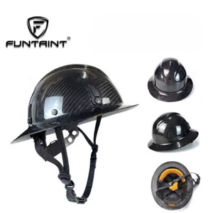 Ultraleichter Kohlefaser-Schutzhelm mit breiter Krempe Industrial Cap Hat Gift - Bild 1 von 8