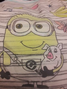 Despicable Me Minion Dress Girls L 10/12 Bananas Lined Sleeveless NWT NEW - Picture 1 of 12