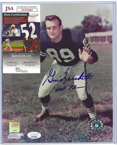 Gino Marchetti Signed Colts Football 8x10 Photo "HOF 72" (JSA COA) Dallas Texans - Picture 1 of 5
