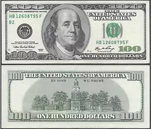 aUNC 2006 US $100 One Hundred Dollar Bill Federal Reserve Note (NYC Fed) - Picture 1 of 7