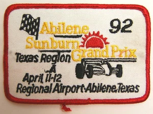 VINTAGE AUTO 4.5" ABILENE TEXAS AIRPORT SUNBURN GRAND PRIX APRIL 1992 - Picture 1 of 1