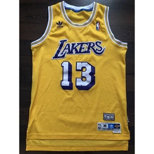 2011 Wilt Chamberlain Adidas Mitchell & Ness Lakers #13 Chamber Jersey SzM Rare - Picture 1 of 21