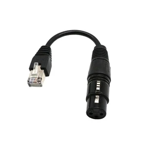 6\\\\\\\" XLR 3 Pin Female To RJ45 Male Network Connector - Picture 1 of 7