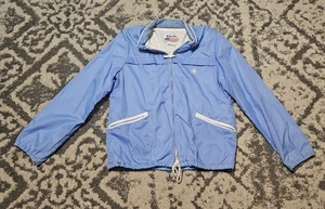 Vintage 1980s 1990s Baby Blue Weather Tamer Jacket M - Picture 1 of 7