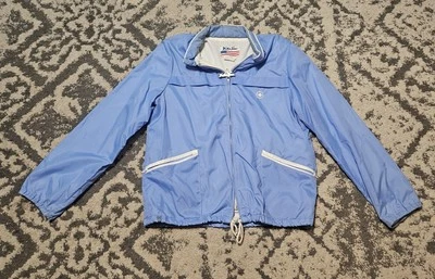 Vintage 1980s 1990s Baby Blue Weather Tamer Jacket M - Image 1 of 4
