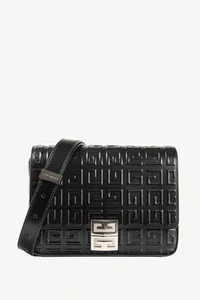 Givenchy Medium 4G Black Embossed Crossbody - Picture 1 of 12
