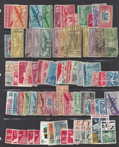 US Airmails and Semipostals, USED lot on two stock pages as shown! - Picture 1 of 2