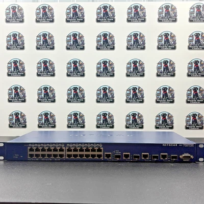 NETGEAR ProSafe FSM7328S 24+4 Port Fast Ethernet L3 Managed Stackable - TESTED - Image 1 of 4
