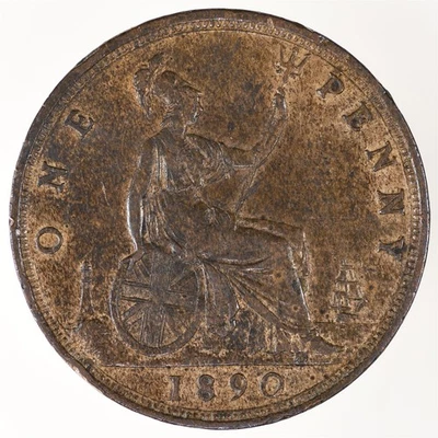1890 Great Britain 1 Penny KM#755 - Image 1 of 2