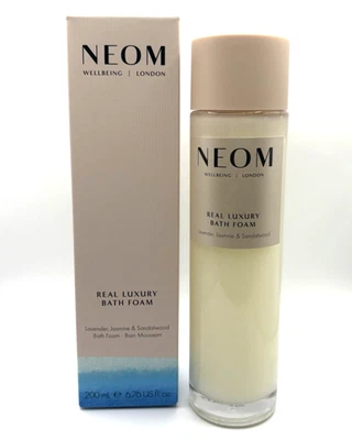 Neom Organics REAL LUXURY Bath Foam with Lavender, Jasmine & Sandalwood £28 BNIB