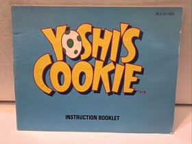 Yoshi's Cookie Nintendo NES Instruction Manual Booklet ONLY