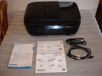 HP OfficeJet 3830 All-in-One Inkjet Printer Fax Scan Copy Web Power & USB Cords - Image 1 of 4