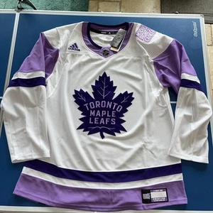 Toronto Maple Leafs Hockey Fights Cancer Adidas Sz 54 Jersey NHL BRAND NEW - Imagen 1 de 6