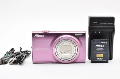 Nikon COOLPIX S6100 Pink 16.0MP Digital Camera 7x zoom JAPAN [Near Mint] #257983 - Image 1 of 4