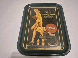 1991 Coca Cola Tray "He's Coming Home Tomorrow" 14" X 10" - Picture 1 of 9