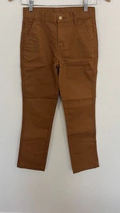 Wonder Nation Boy's Denim Jeans Pants Brown NWOT Sz 12 Stretch Adjustable Waist - Picture 1 of 4