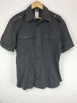 Blusa Camisa Vintage Dolce & Gabbana Mujer Abotonada Gris Oscuro Talla 36/50 D&G Foto 1 de 4