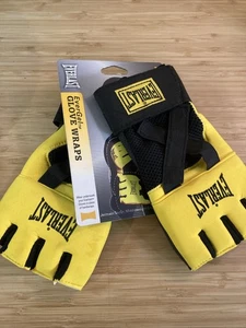 Everlast EverGel Hand Wraps Black/Yellow Size Large Pls Read - Picture 1 of 3