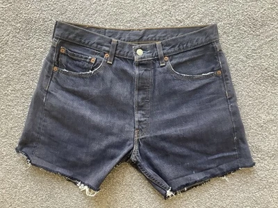 LADIES LEVI 501 CUT OFF SHIRTS W32 - Image 1 of 4