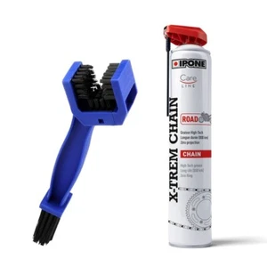 Kit pulizia catena moto bomboletta spray X-TREME CHAIN Ipone 750ml + spazzola - Foto 1 di 7
