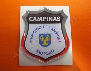 3D Emblem Sticker Resin Domed Flag Campinas - Adhesive Decal Vinyl - Picture 1 of 1