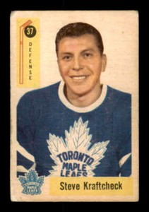 1958-59 Parkhurst #37 Steve Kraftcheck FAIR Maple Leafs 549806