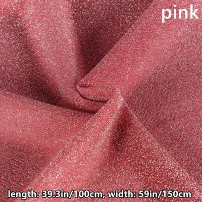 1M DIY Stretch Glitter Fabric Costume Formal Dress Sewing Cloth Craft 100x150cm - Image 1 of 4